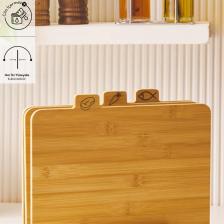 Karaca Triple 4 Parça Ayaklı Bambu Kesme Tahtası Seti 28 cm