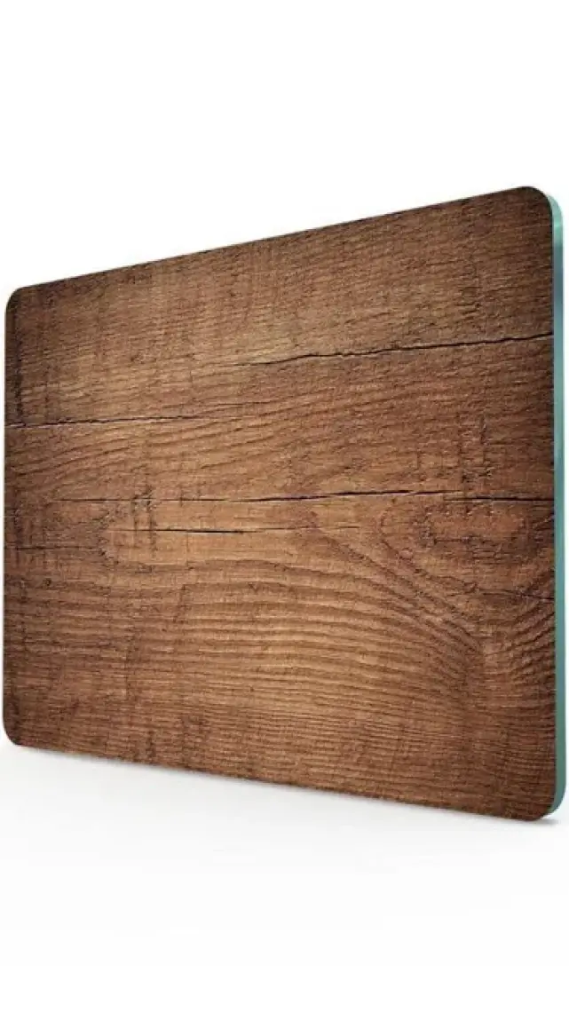 Saban 30X40 cm Koyu Ahşap Desenli Cam Kesme Tablası