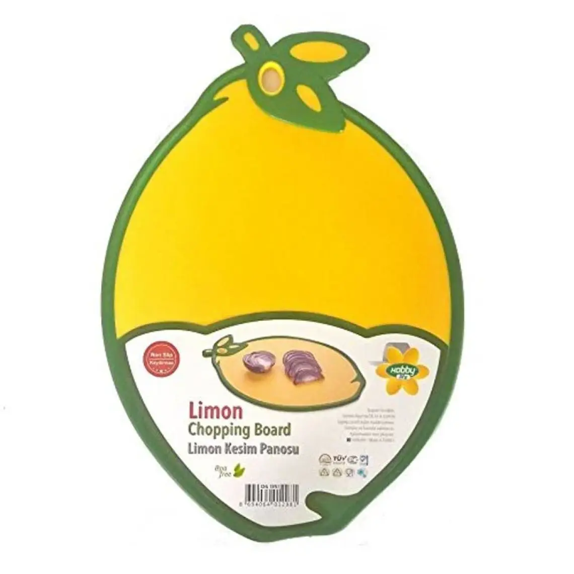 Tekreyonda Hobby Life Limon Şeklinde Kaydırmaz Kesim Panosu Kesme Tahtası