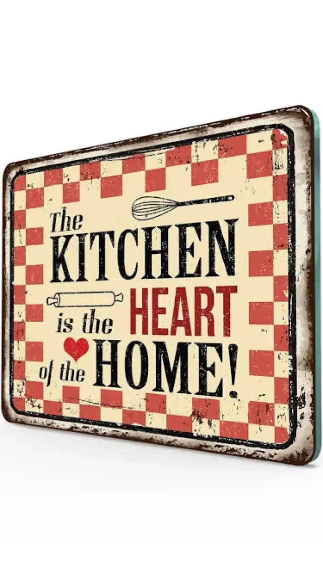 Decovetro My Kitchen Heart Görünümlü Cam Kesim Tablası 20 x 30 cm