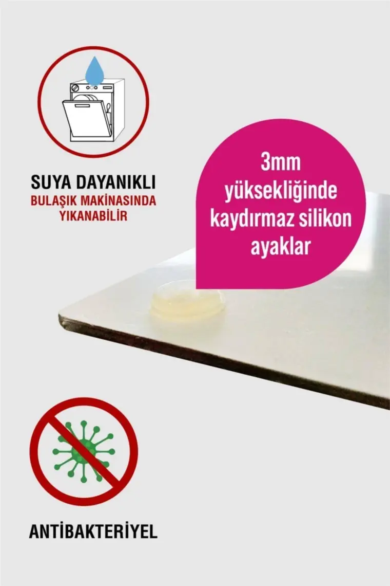 Decovetro Mavi Kelebek Görünümlü Cam Kesim Tablası 30 x 40 cm