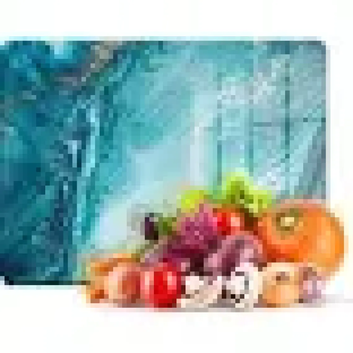 Decovetro Mavi Mermer Görünümlü Cam Kesim Tablası 20 x 30 cm
