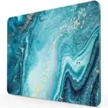 Decovetro Mavi Mermer Görünümlü Cam Kesim Tablası 20 x 30 cm