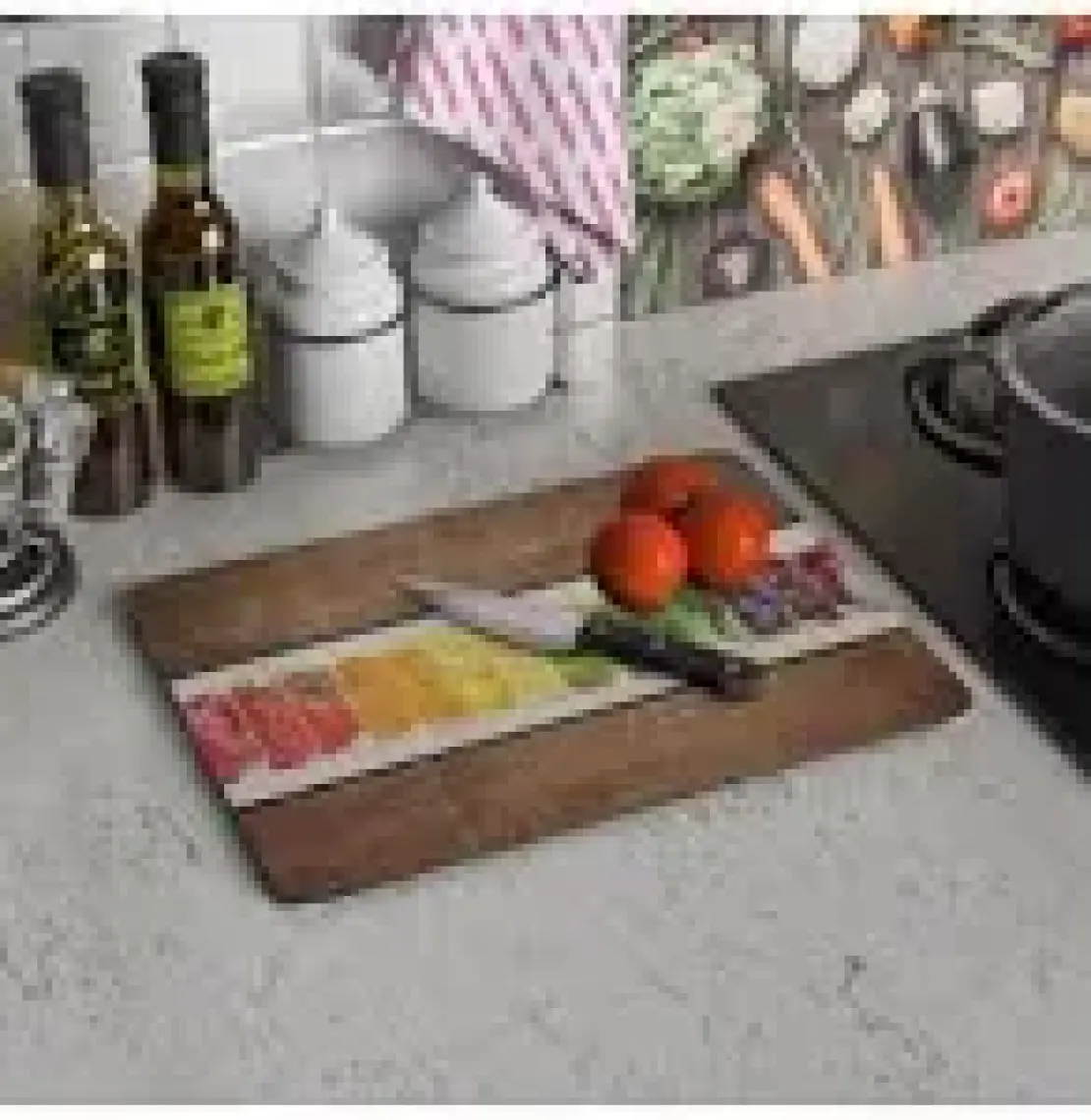 Decovetro Ahşap Görünümlü Cam Kesim Tablası 30 x 40 cm