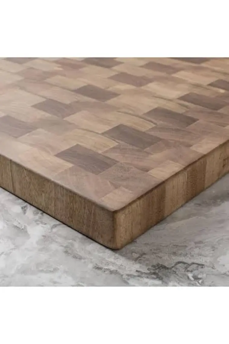 End Grain Ceviz El Yapımı Ahşap Kesme Tahtası | Sunum, Servis ve Dekoratif Kullanım