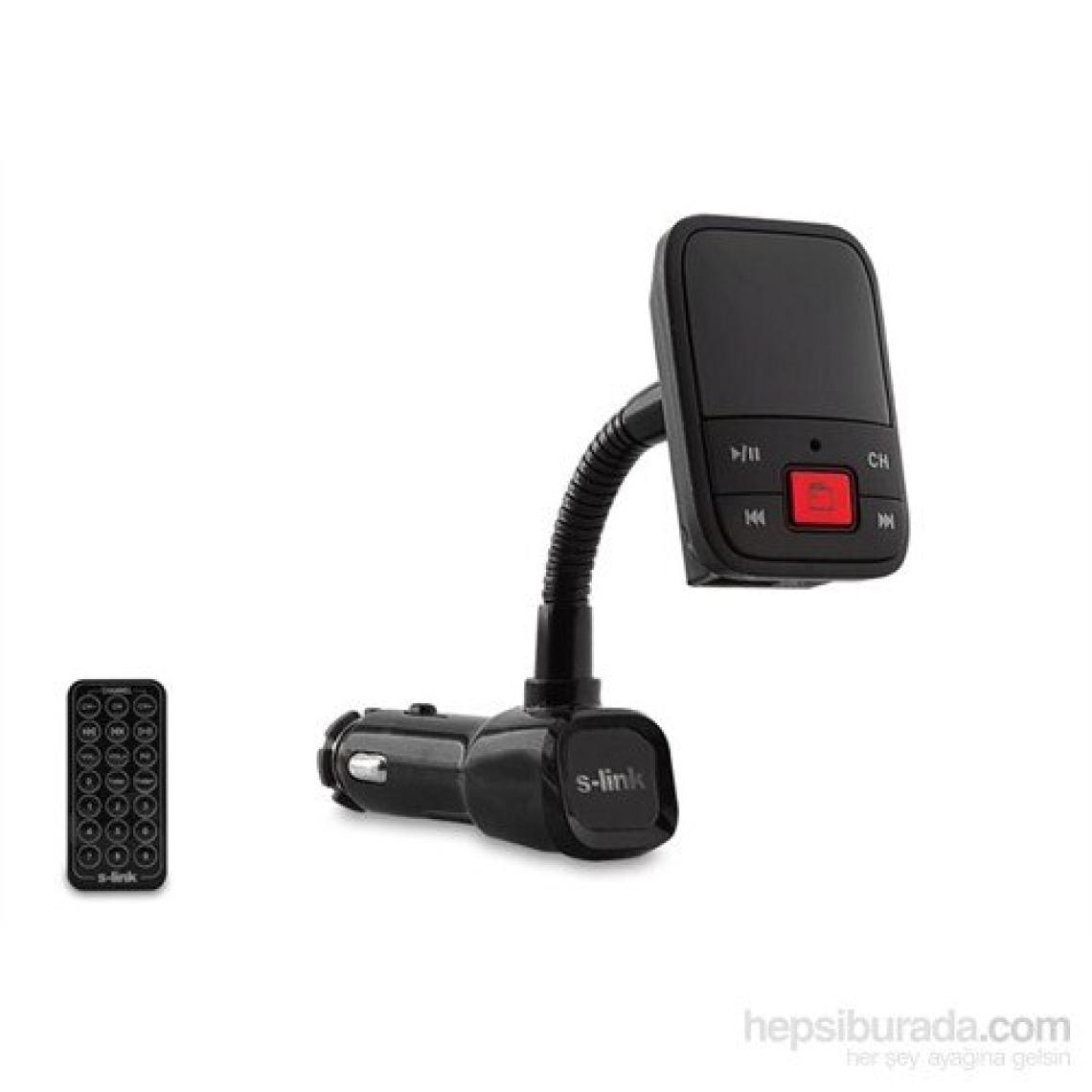 S-link SL-FM65 SD/Usb Destekli + 2.1A Usb Şarj Portlu Fm Transmitter