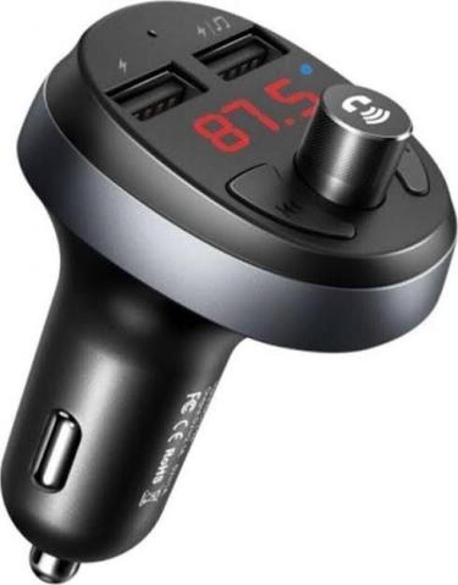 Mcdodo CC-6880 Fm Transmitter 2 Usb Bluetooth 3.1A Siyah Çakmak Şarj Cihazı