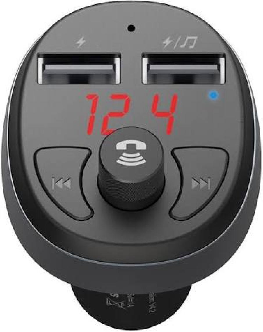 Mcdodo CC-6880 Fm Transmitter 2 Usb Bluetooth 3.1A Siyah Çakmak Şarj Cihazı