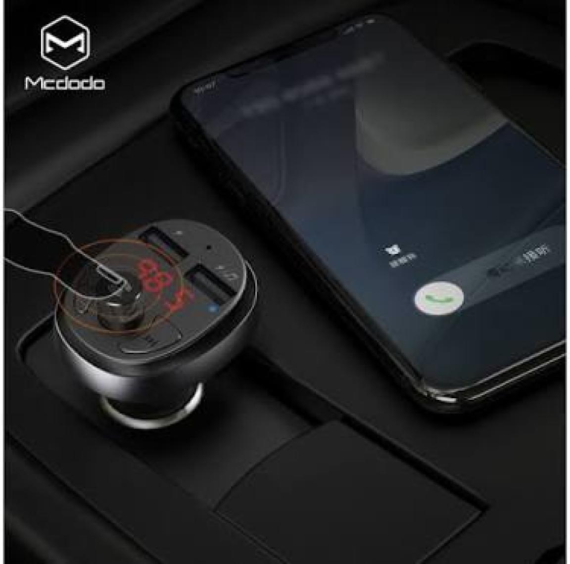 Mcdodo CC-6880 Fm Transmitter 2 Usb Bluetooth 3.1A Siyah Çakmak Şarj Cihazı