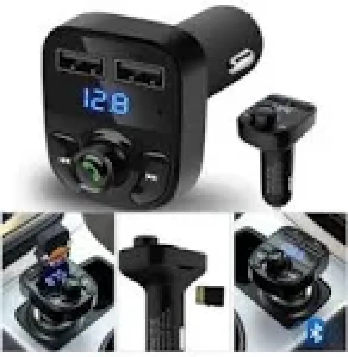 Car X8 Araç Fm Transmitter Bluetooth Çakmaklık Girişli USB Sd Kart Araç Mp3 Müzik Çalar Oto Teyp