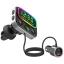Slbt405 Rgb Bluetooth V5.0 Geniş Led Ekran Tf Kart Çift Usb Qc3.0 Ve Pd18w Hızlı Şarj Fm Transmitter