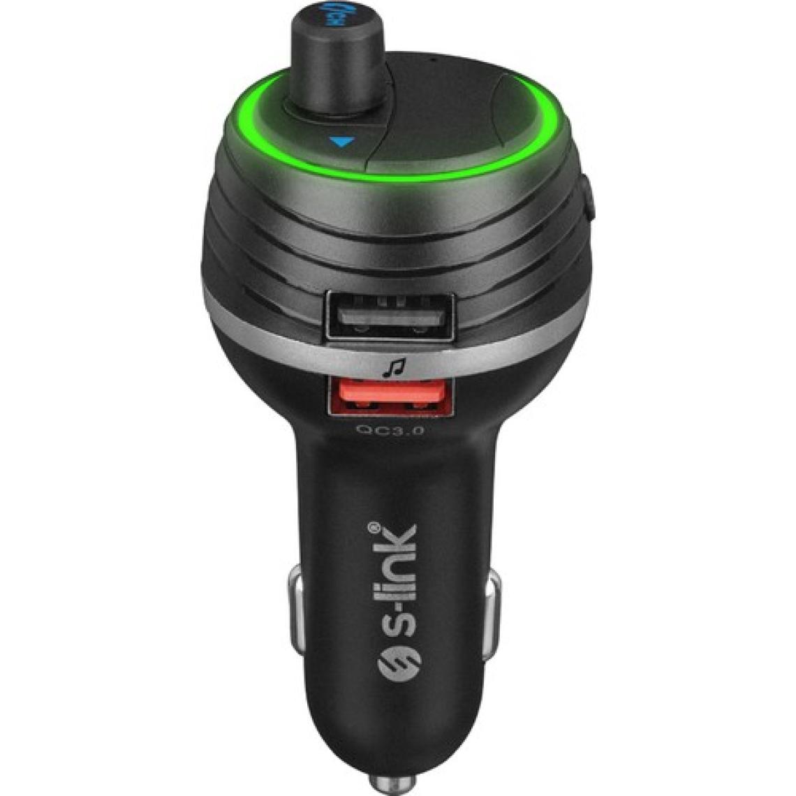 S-Link SL-BT403 Bluetooth V5.0 LED Ekran Tf Kart Çift USB QC3.0+5V/2.4