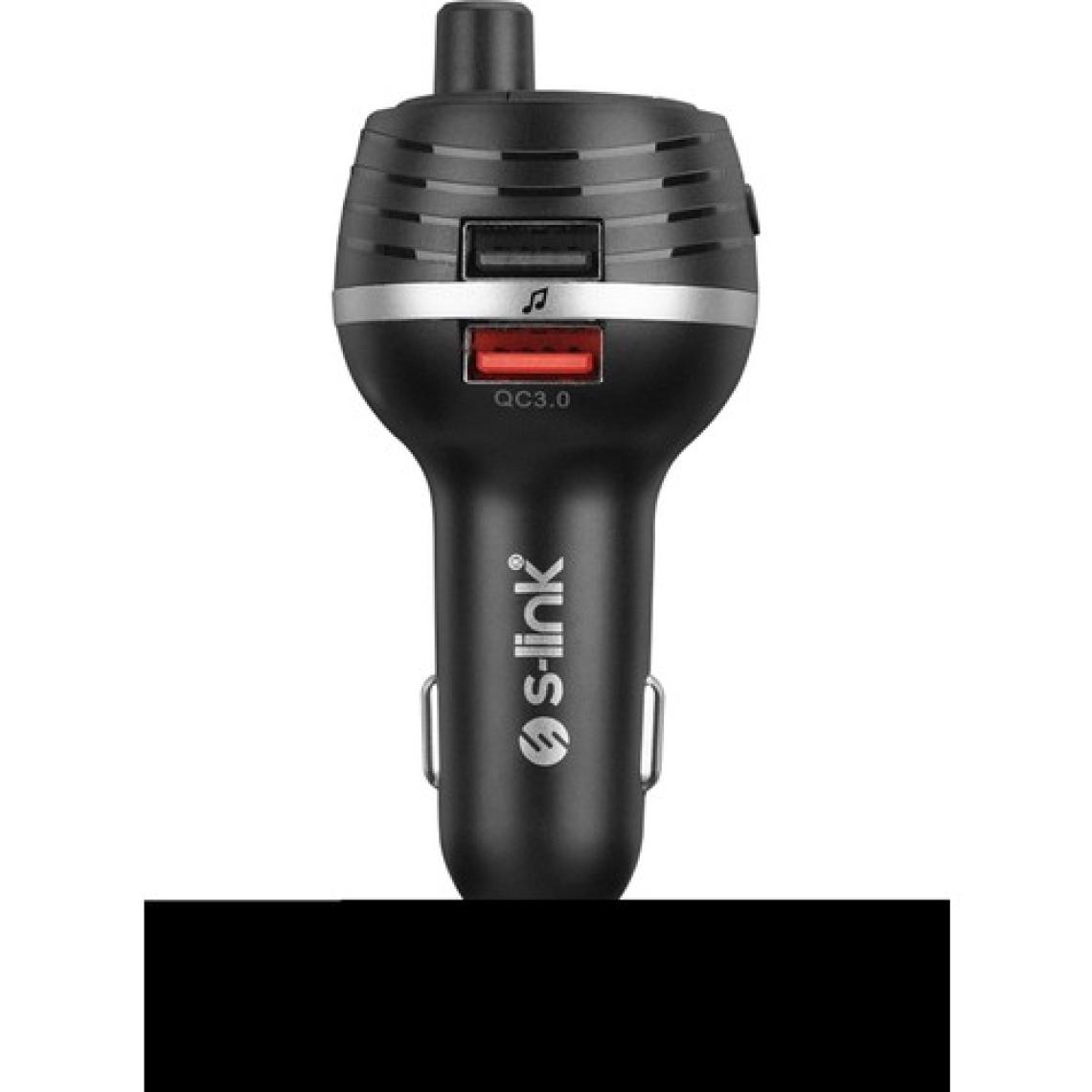 S-Link SL-BT403 Bluetooth V5.0 LED Ekran Tf Kart Çift USB QC3.0+5V/2.4