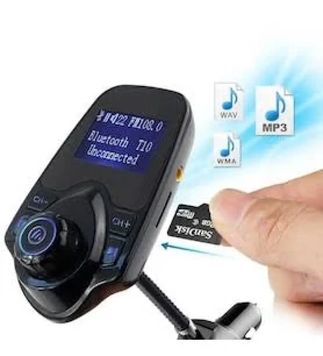 Rugad Yeni Nesil T10 Wifi Bluetooth Araç Kiti Fm USB Giriş Transmitter