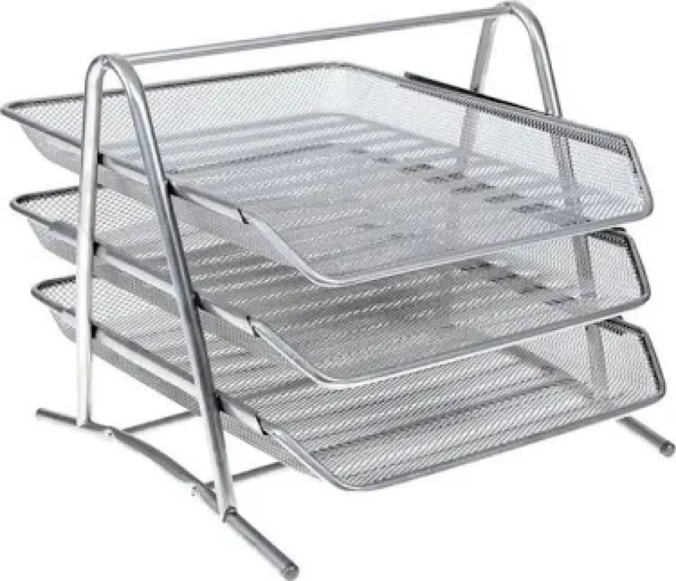 Kraf Perfore Evrak Rafi Metal 3 Katli 460G Gri