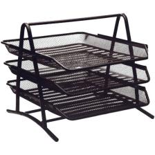 Kraf 3 Katlı Evrak Rafı Metal Siyah