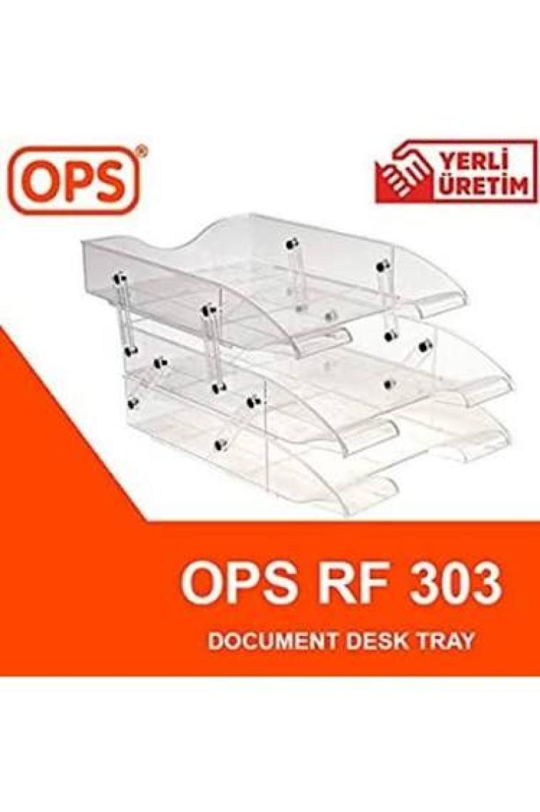 Ops Rf 603 3'Lü Hareketli Evrak Rafı