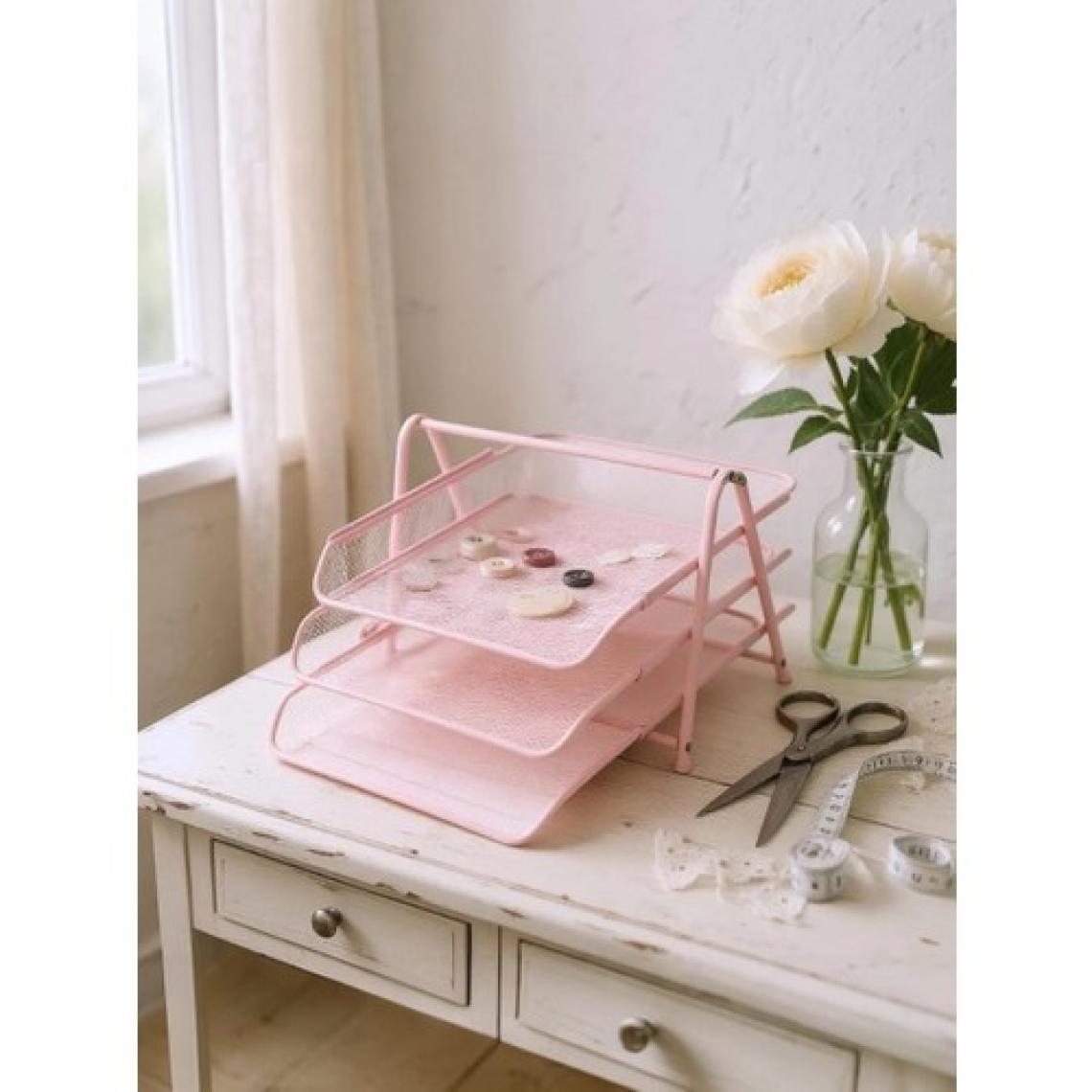Need Perfore 3'lü Toz Pembe Evrak Rafı ND-1022