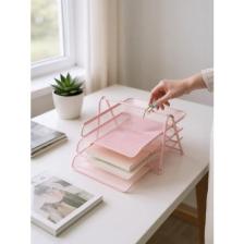 Need Perfore 3'lü Toz Pembe Evrak Rafı ND-1022