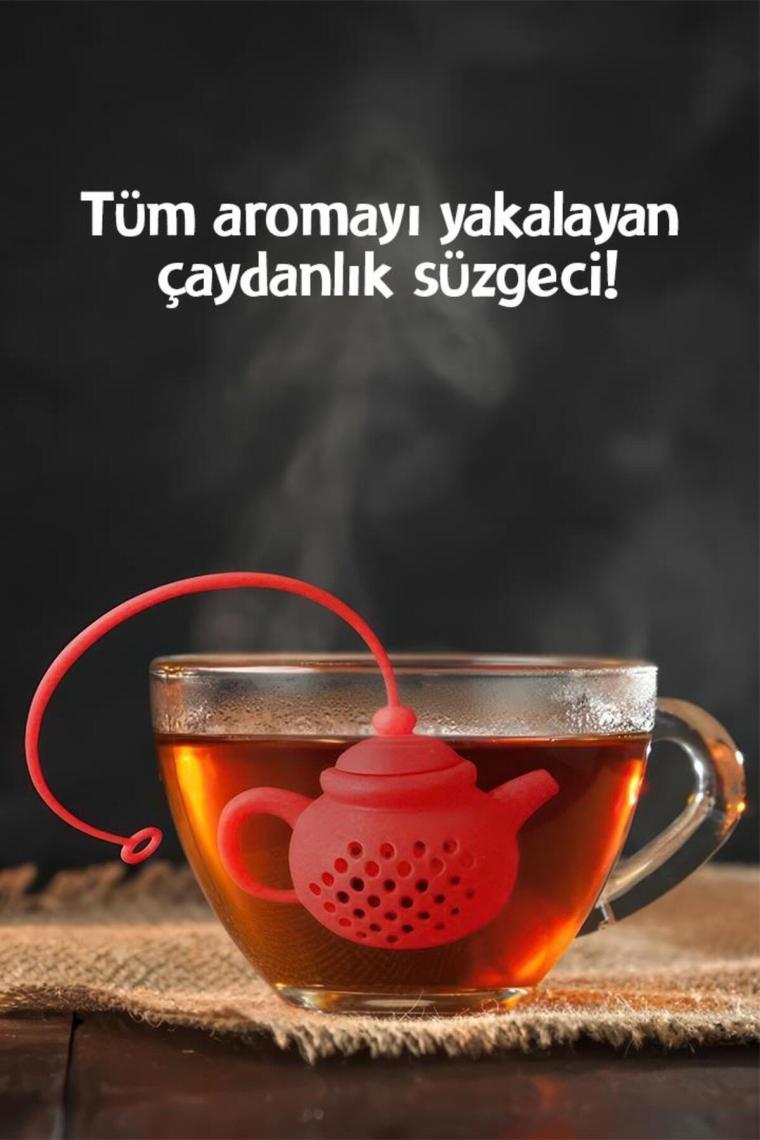 MUJGAN Bardak Kenarı Çaydanlık Demliği Turuncu