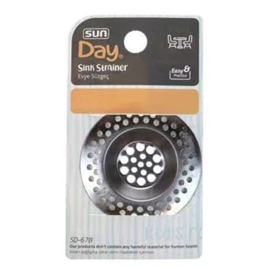 Sun Plastik Metal Lavabo Süzgeci