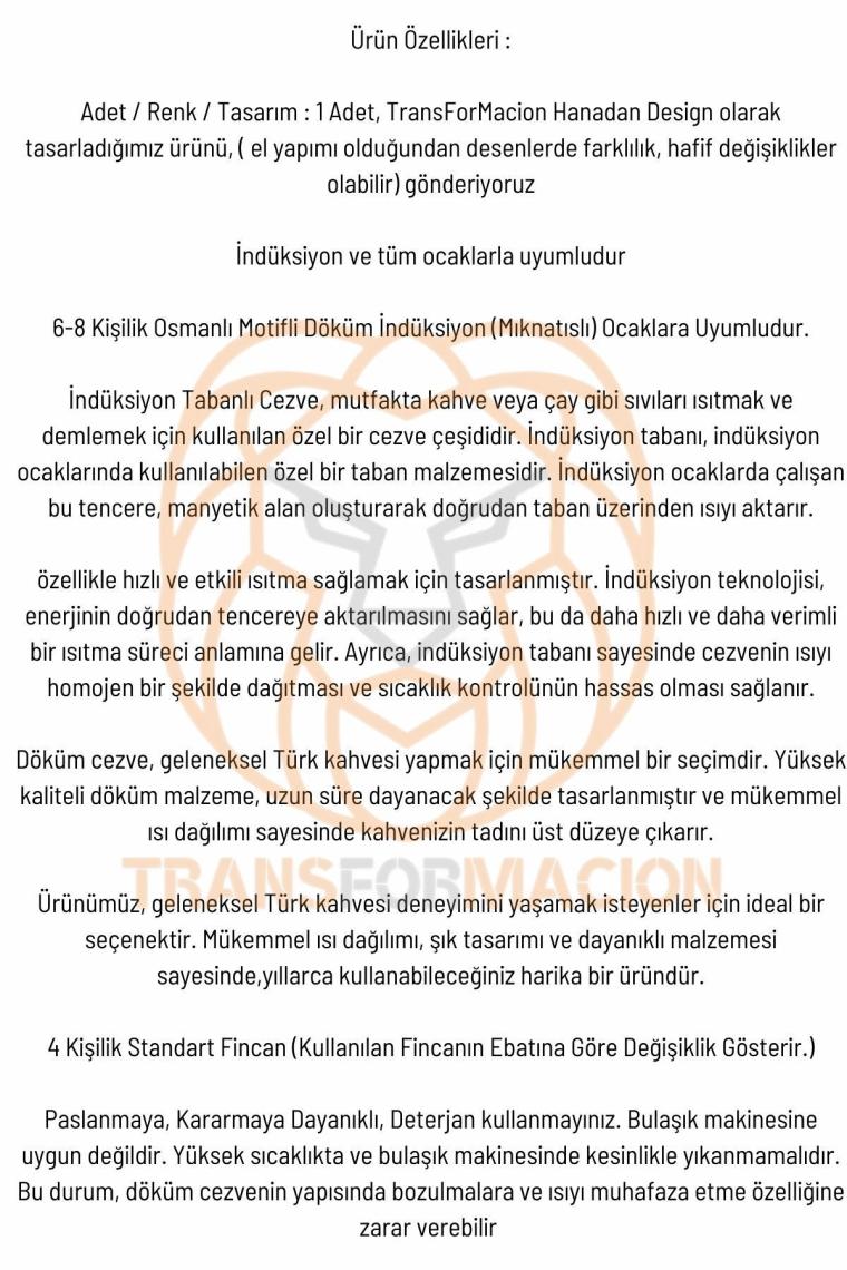 Teknobaz Transformacion 6-8 Kişilik Xl Bakır Cezve Indüksiyon Tabanlı 719641