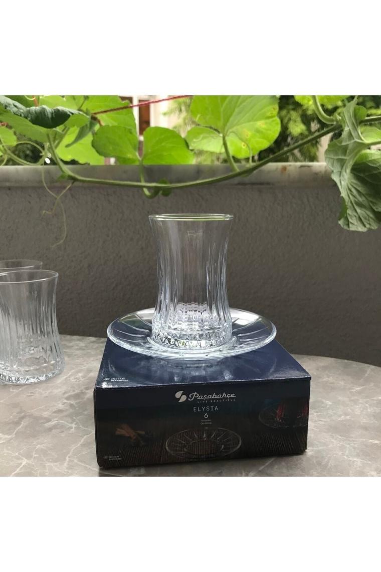 Paşabahçe Elysia Çay Tabağı.  6 Adet . (54731)