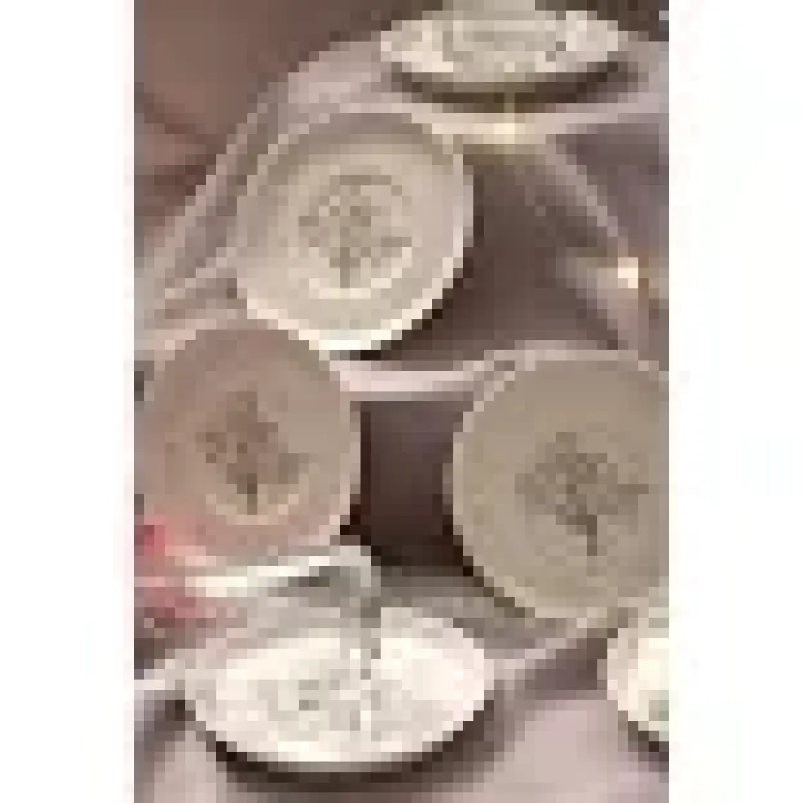 Heda Porselen Hayat Ağacı Porselen Çay Tabağı 6'lı 13CM Kırık Beyaz