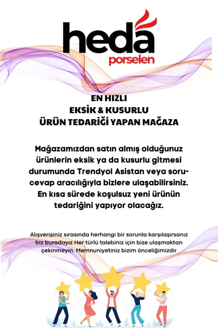 Heda Porselen Hayat Ağacı Porselen Çay Tabağı 6'lı 13CM Kırık Beyaz