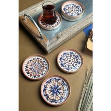 Tabak Evi Mozaik Red Sefa 6 Lı Çay Tabağı 10CM
