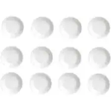 Porland Sade Beyaz Çay Tabağı 12CM 12'li Porland