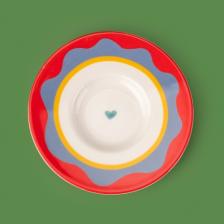 Evidea Kitchen Granny Çay Tabağı - Kırmızı / Yeşil - 13 cm