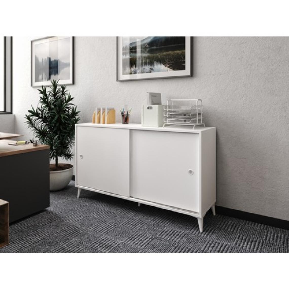 Kzn Home Joker Ofis Dolabı, Dosya Dolabı Beyaz - Tamamı Mdf