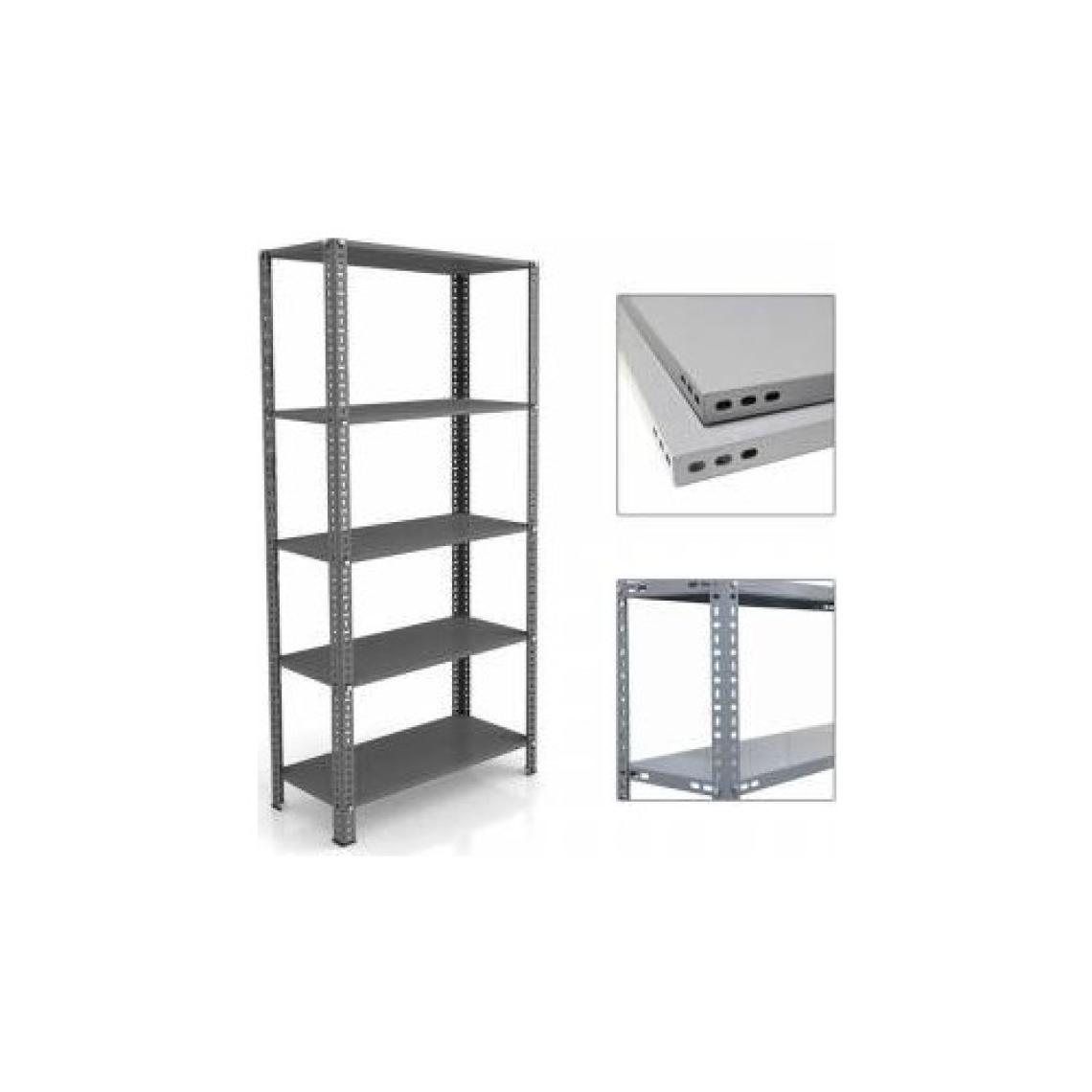Mira Raf Çelik Raf Sistemleri - 43X93x250 5 Raflı