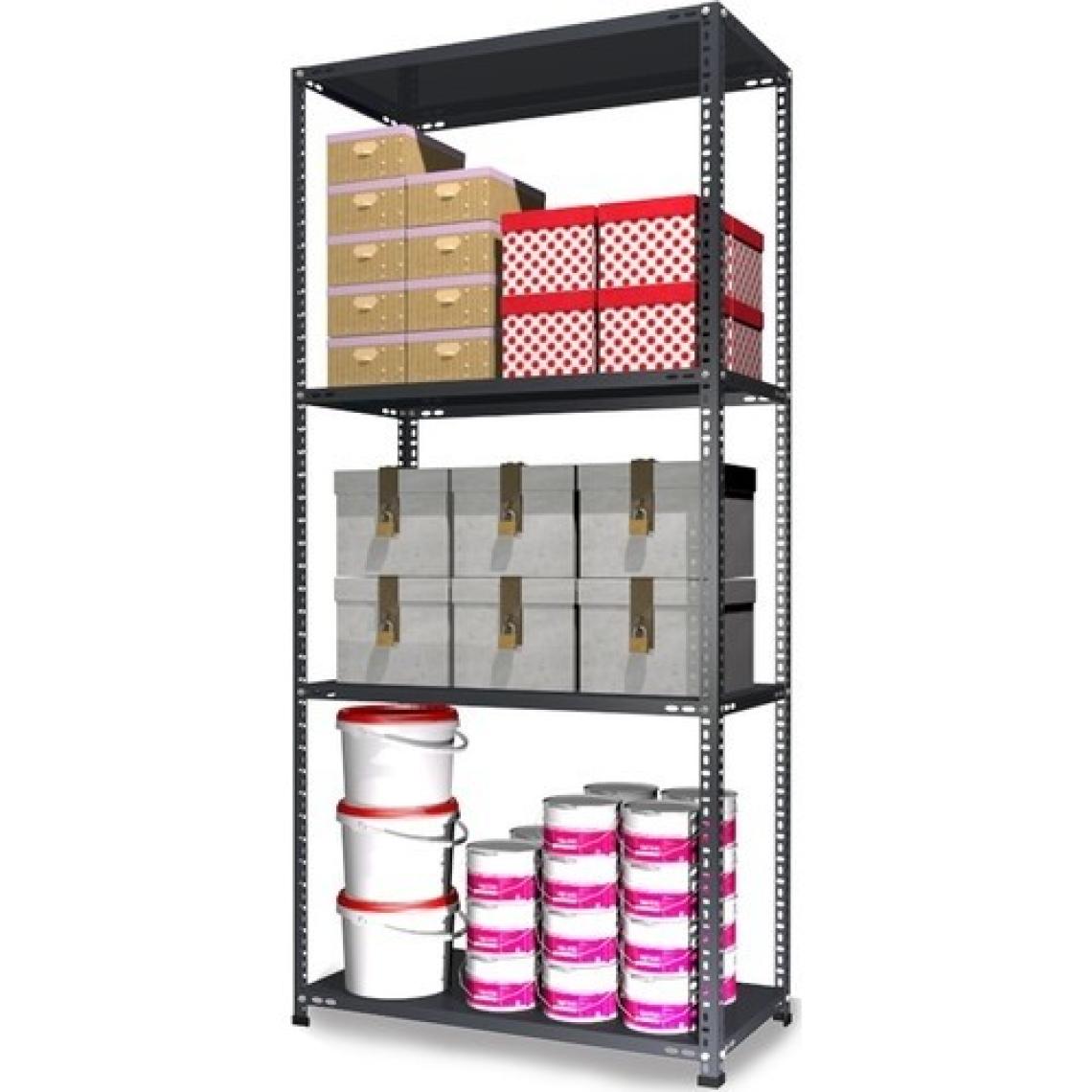 Mira Raf Çelik Raf Sistemleri - 43x75x250 4 Raflı
