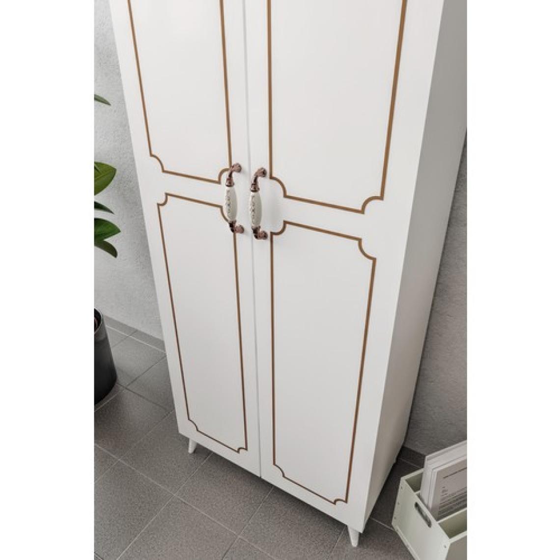 Kzn Home 2 Kapaklı 5 Bölmeli Geniş Dosya, Klasör Evrak, Ofis Dolabı Beyaz - Tamamı 1. Kalite Mdf
