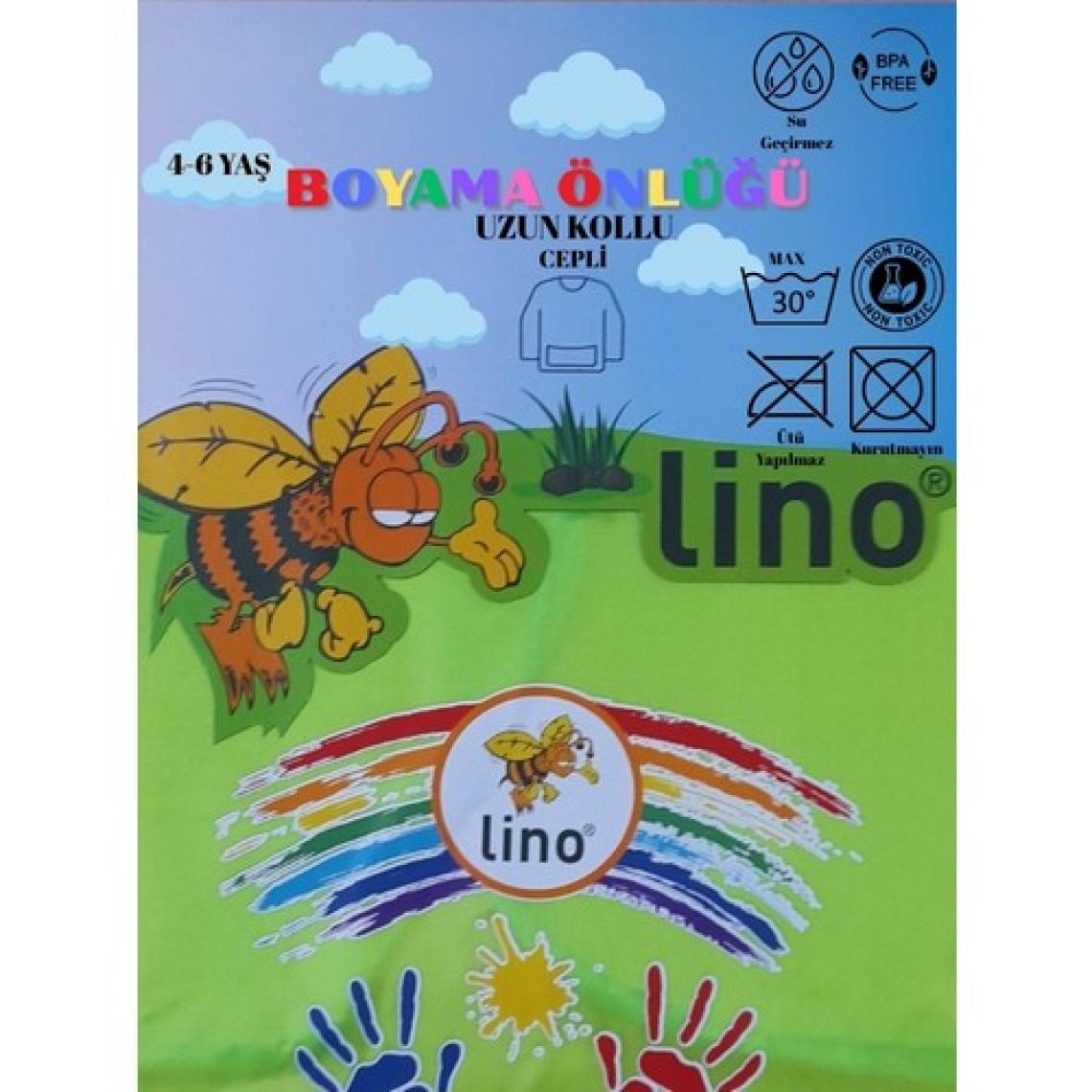 Lino Boyama Önlüğü 4-6 Yaş Su Geçirmez Resim Önlüğü
