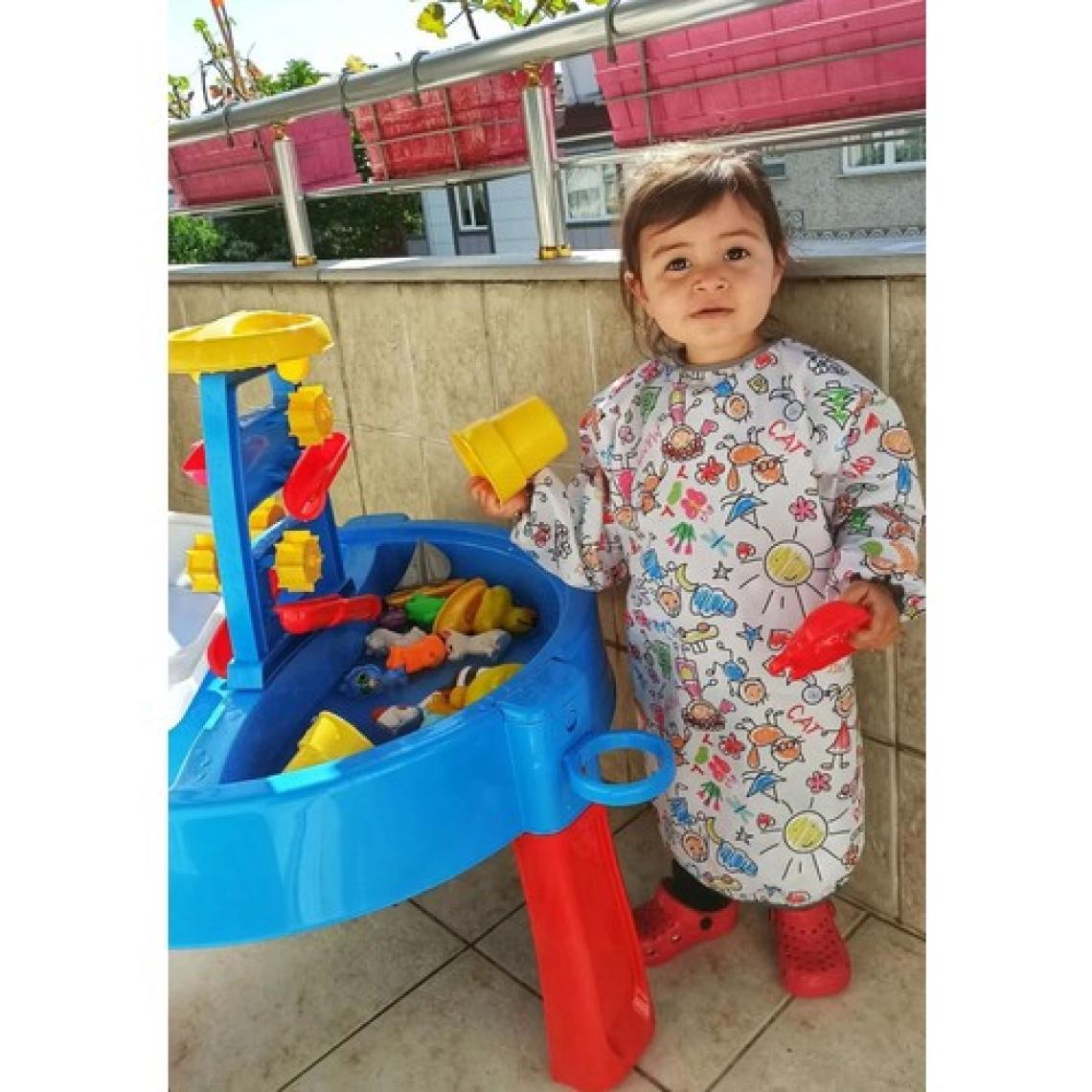 Yorni 4-6 Yaş Family Sıvı Geçirmez, Uzun Kollu Çocuk Faaliyet Aktivite Boyama Etkinlik Önlüğü, Önlük