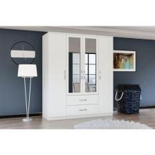 Metalia Gm 035 Esil 4 Kapılı 2 Çekmeceli Aynalı Gardrop