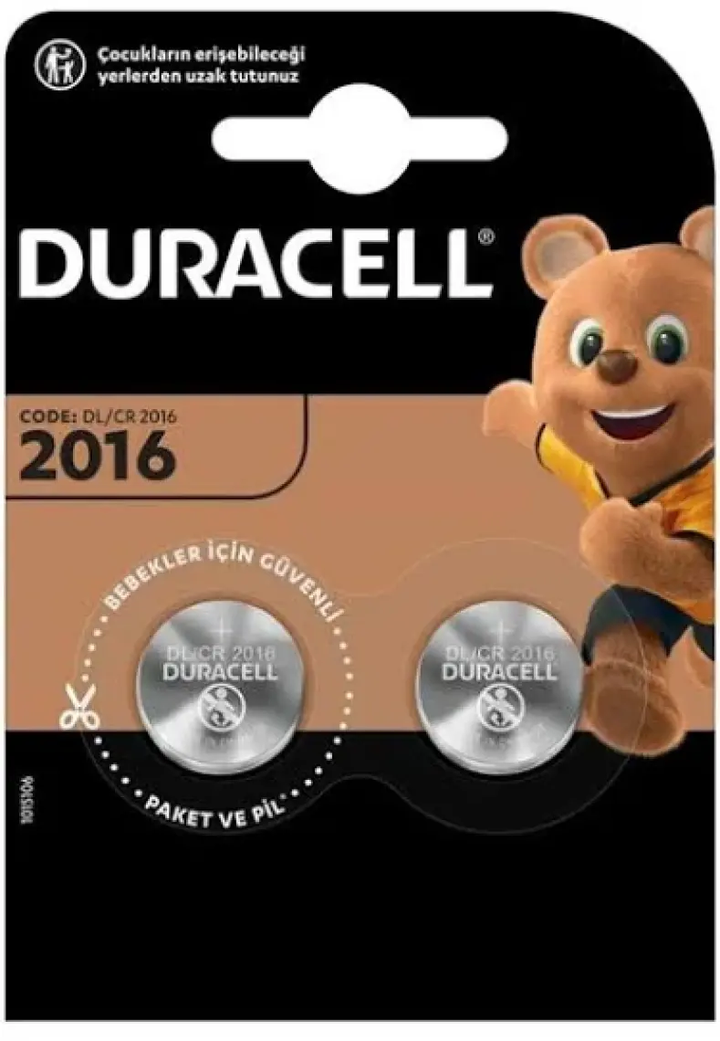 Duracell Düğme Pil 2016 2'li 3VOLT