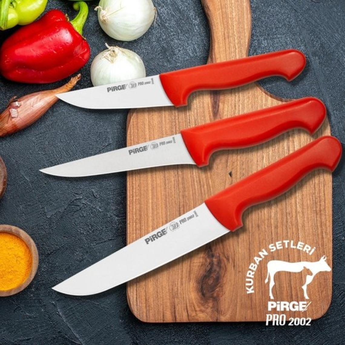 Pirge 3'lü Kurban Bıçak Seti