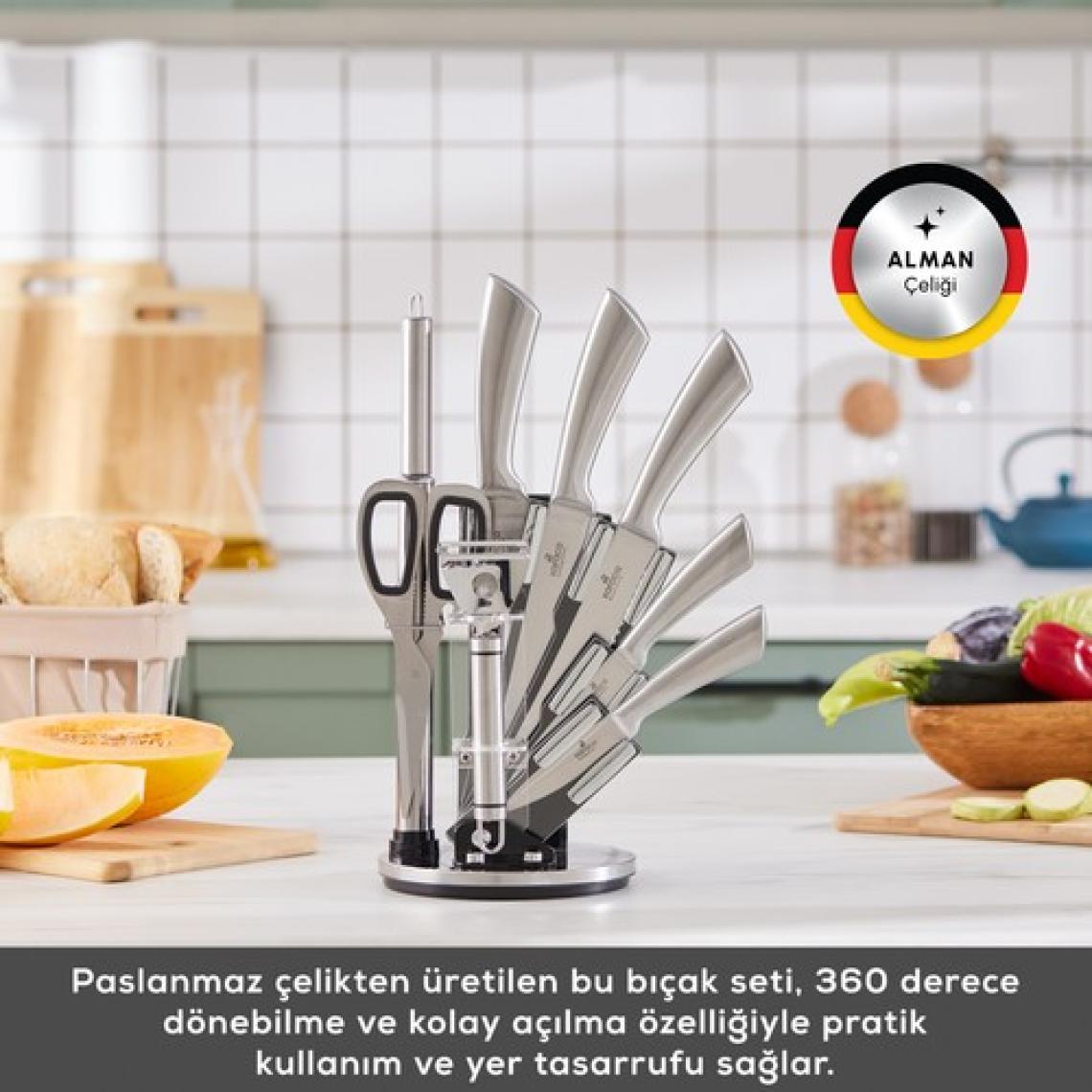 Karaca Meister Bremen Alman Çeliği 9 Parça Bıçak Seti
