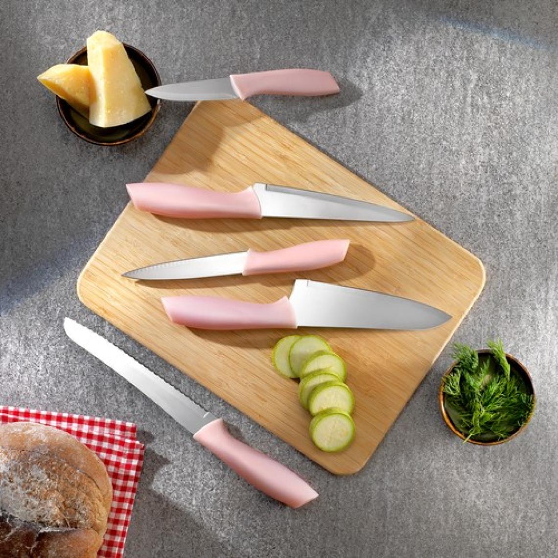 Schafer Quick Chef Bıçak Seti-5 Parça-Rosegold