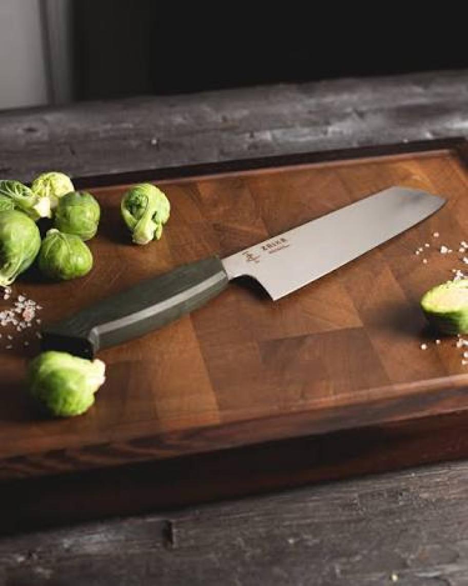 Zaika 3 Parça Şef Bıçakları Seti- 20 Cm Şef, 21 Cm Kiritsuke, 18 Cm Nakiri