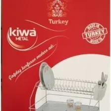 Bulaşık Sepeti Çift Katlı Tabaklık Gold Model