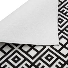 Baskılı Bulaşık Kurutma Matı 46x36 Cm Kurulama Bezi Örtüsü Mf-057 Siyah