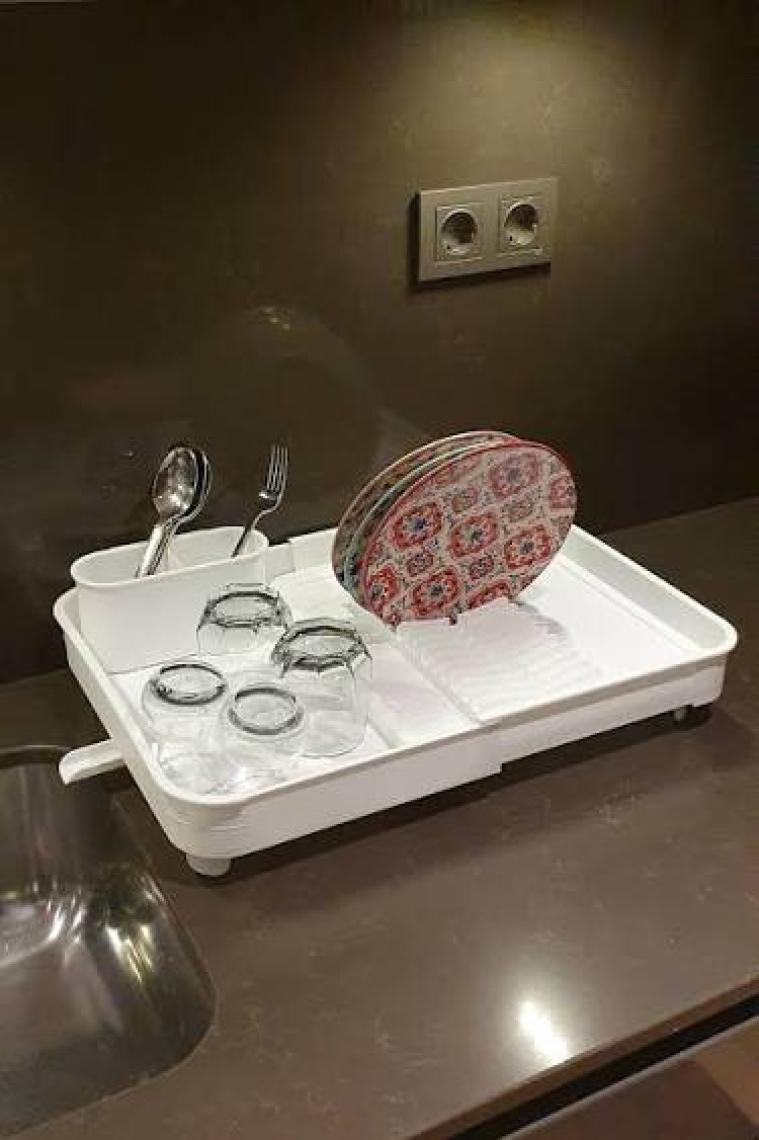 Aslife Açılır Kapanır Bulaşıklık Tabaklık