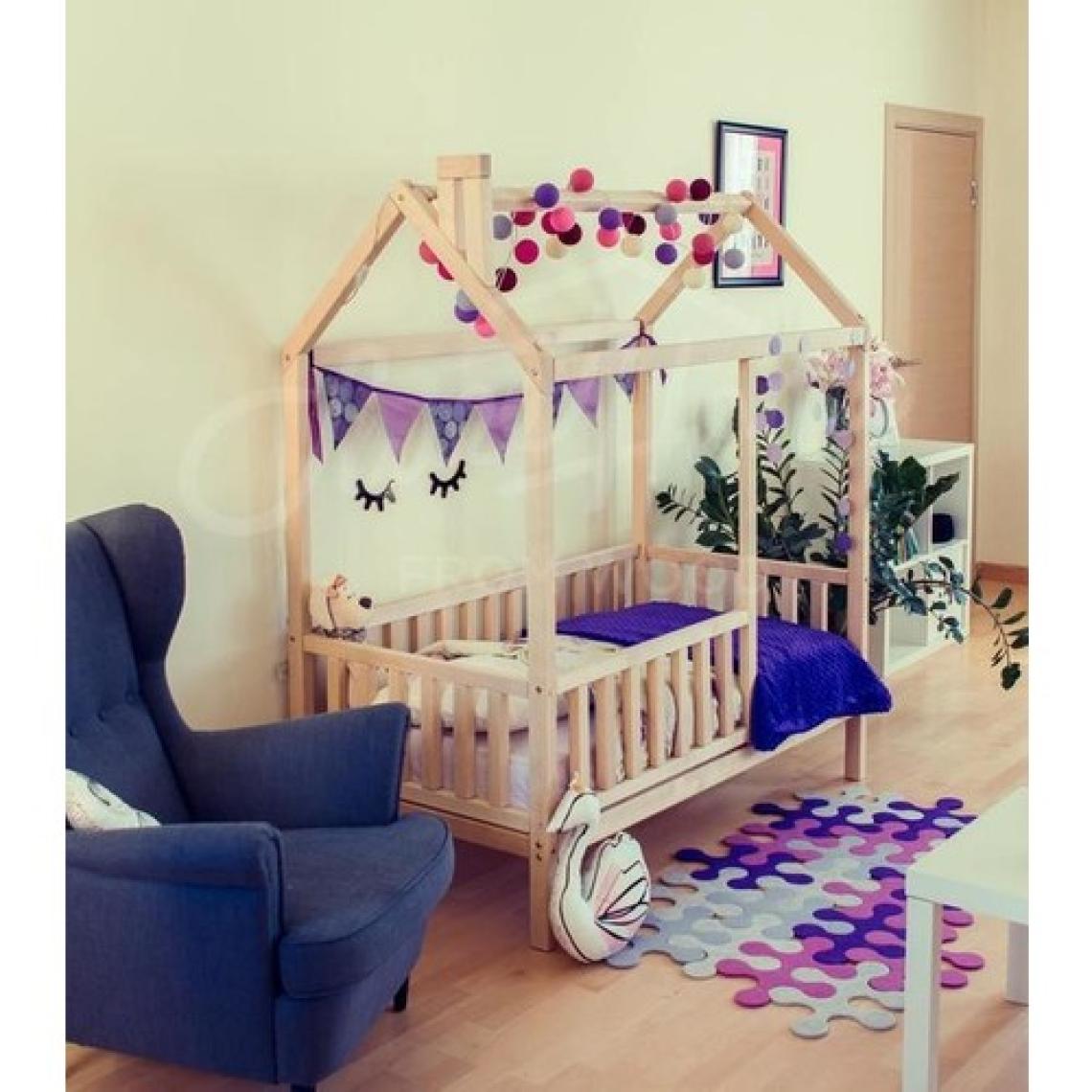 Köşk Mobilya Montessori Yatak Çatılı Model 90x190