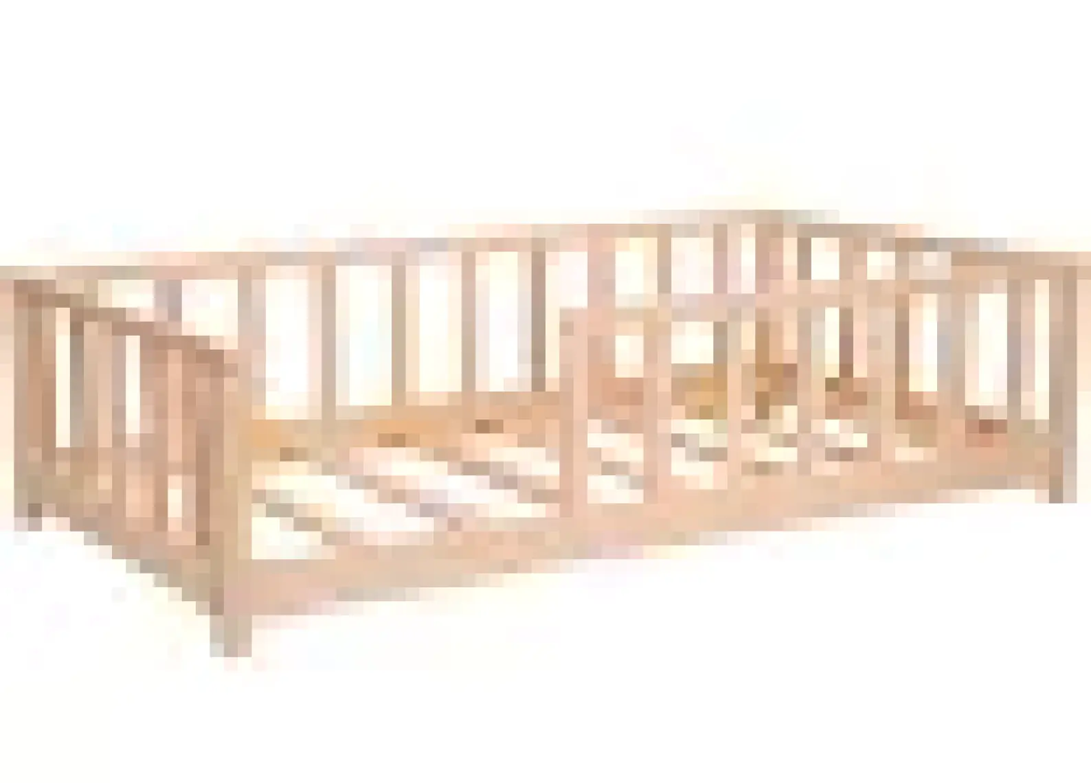 Kukka KFB610 Doğal Ahşap Montessori Çocuk Karyolası 80 x 160  cm