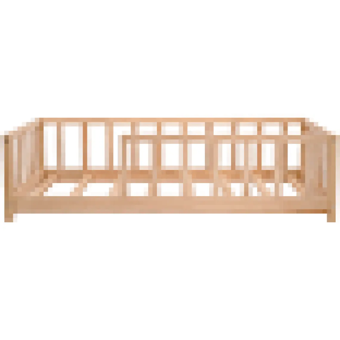Kukka KFB610 Doğal Ahşap Montessori Çocuk Karyolası 80 x 160  cm